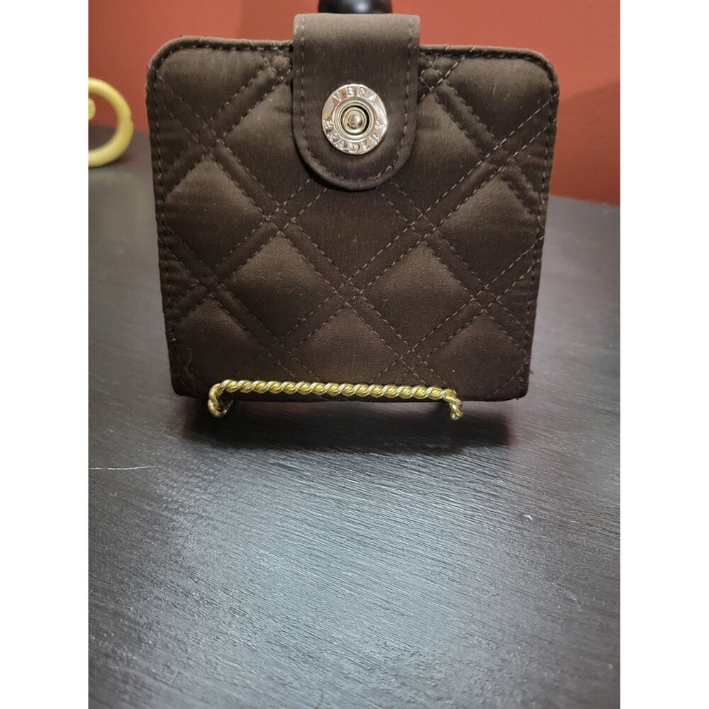 Vera Bradley Quilted Chocolate Brown Snap Wallet